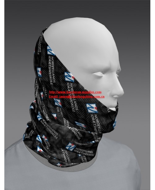 Custom made logo printed Microfiber tube bandana, Custom Tube Mask Neck Gaiter Sun Face Shield, Multi-Functional Neck Wear,Wind resistant material makes this ideal for most outdoor activities